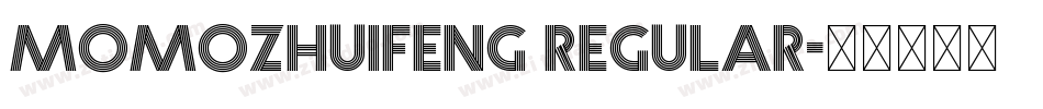 momozhuifeng Regular字体转换